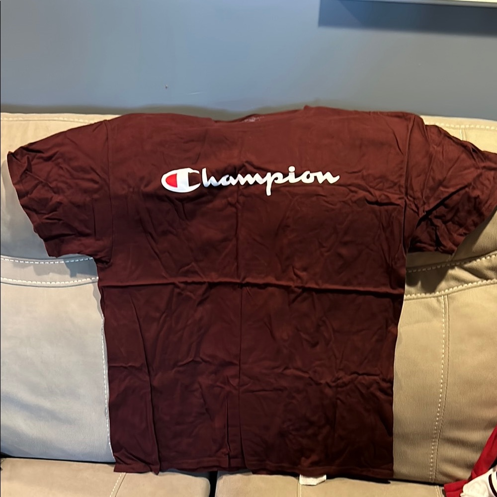 Champion Maroon Short Sleeve Tee